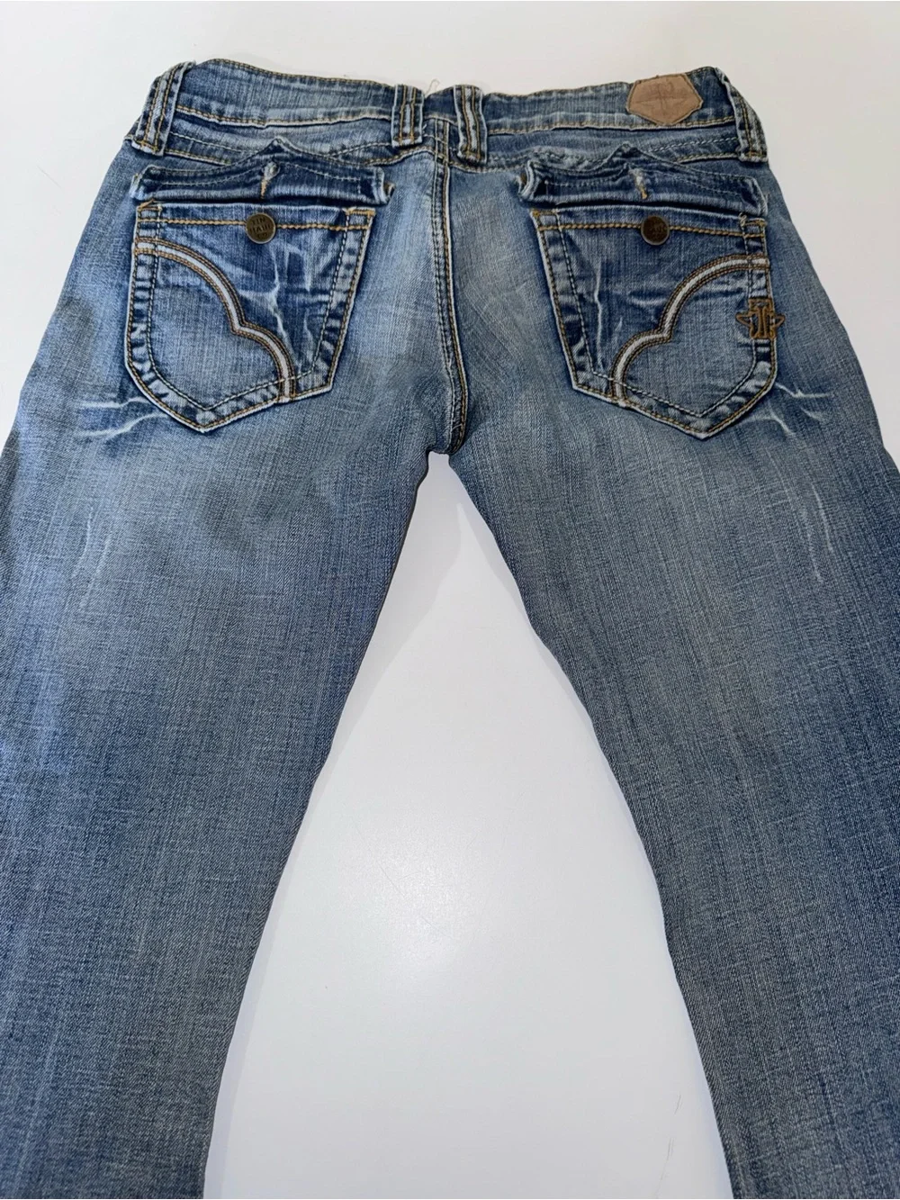 Tin Haul Women’s Boot Cut Washed‎ Blue Jeans size 29/XL